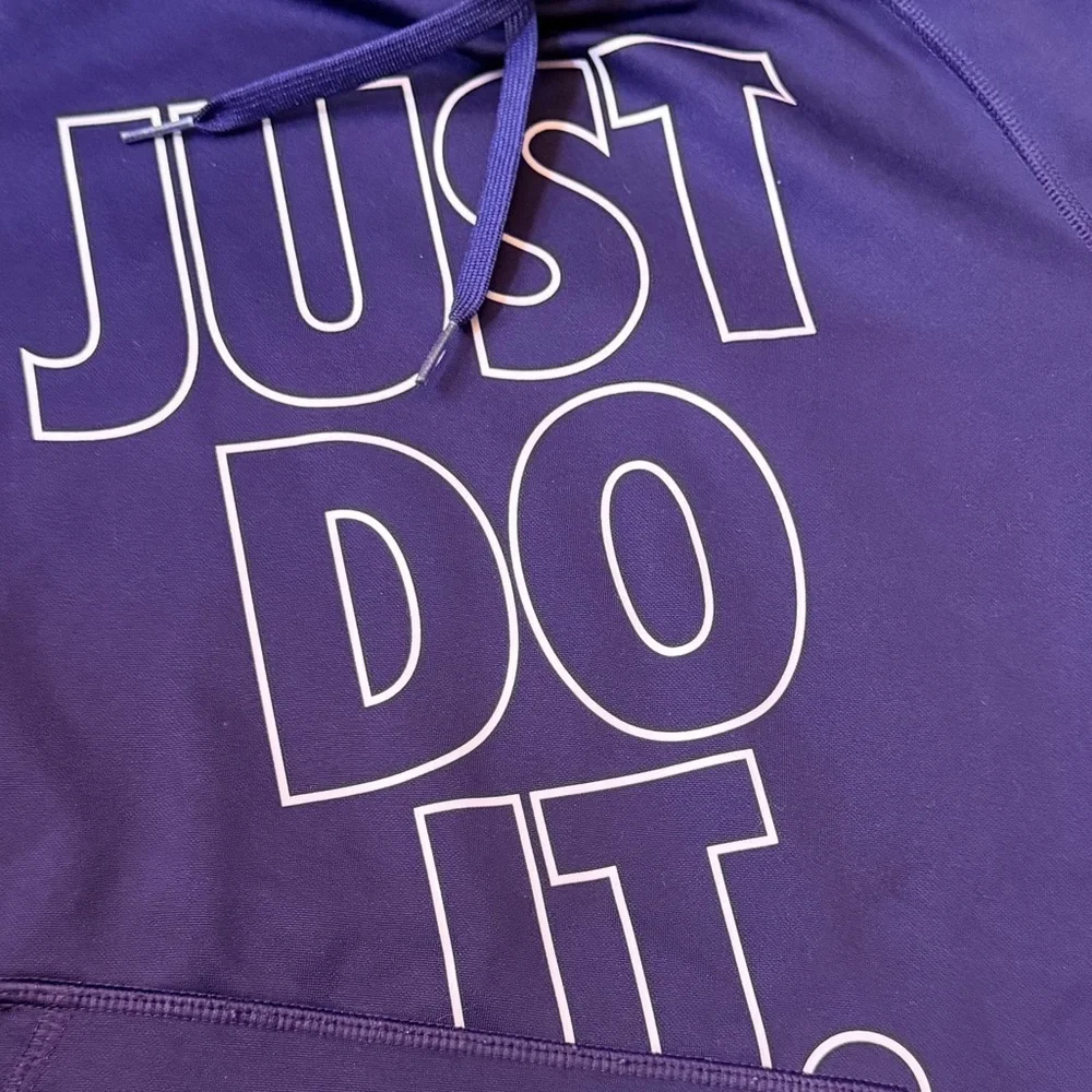 Nike Plum Purple “Just Do It” Therma-FIT Hoodie Women’s Small